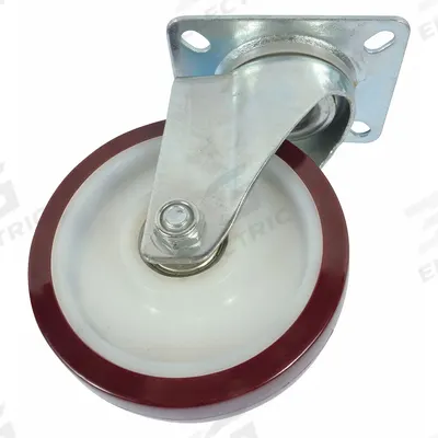 Dayton Swivel Caster: 400 lb Load Capacity, 5 in Overall Lg, 1 1/4 in Overall Wd - Replacement Casters for Platform Trucks