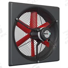 Exhaust Fan: Direct Drive, 18 in Blade, 1/4 hp, 3,800 cfm, 240V AC, 1 ph, Totally Enclosed (MPN V4E45K1M71100). Key specifications — Assembled: Assembled; Brand: MULTIFAN; Nameplate Voltage: 240V AC; Frame Material: Fiberglass; Guard Type: Intake; Method of Construction: Cast; Motor Type: Permanent Split Capacitor; Motor Insulation: Class F.