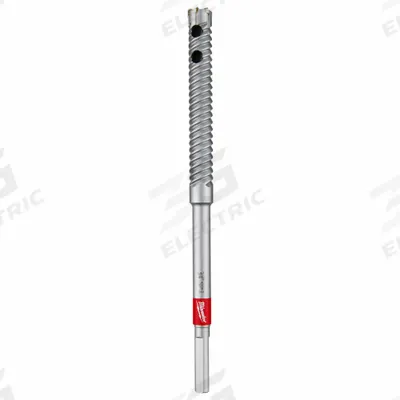 MILWAUKEE Rebar Cutter Drill Bit: 11/16 in Drill Bit Size, 10 in Max Drilling Dp - 3-Flat-Shank Rebar Cutting Drill Bits