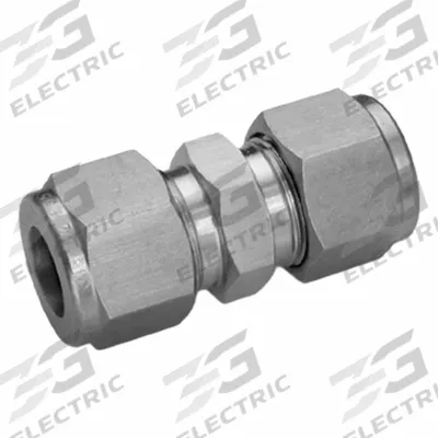 HAM-LET Compression Fitting Adapter: 5/8 in OD x 5/8 in OD Fitting Size - Double-Ferrule Stainless Steel Fittings