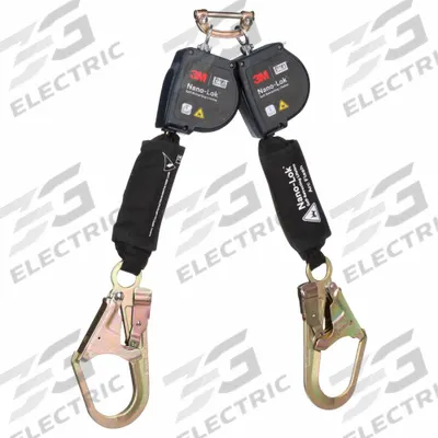 3M DBI-SALA Self-Retracting Lifeline: 2 1/2 inSteel Quick-Connect Anchor - Arc-Flash Rated Personal SRLs