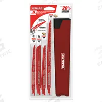 DIABLO Reciprocating Saw Blade Set: For Nail-Embedded Wood Workpiece Material, 6 Pieces, Bi-Metal (MPN DS006S). Key specifications — attr1132189: DIABLO; attr1132196: (2) 6" 6/12 TPI Bi-Metal Reciprocating Saw Blade for Nail-Embedded Wood DS0612BW.