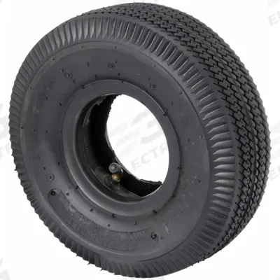 APPROVED VENDOR Replacement Tire and Inner Tube Kit: 3 1/2 in Tire Wd, Rubber, Sawtooth - Replacement Tire & Tube Kits for Pneumatic Wheels