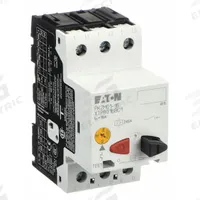 EATON Manual Motor Protector: Non-Reversing, 3 Poles, 16 A, Thermal Protection, Push Button (MPN XTPB016BC1). Key specifications — Maximum Voltage Rating: 600V AC; Brand: EATON; Thermal Units Required: None (Starter Includes Integrated Thermal Units); Frame Size (Width): 45mm (B Frame).