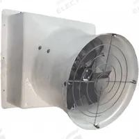 Exhaust Fan: Direct Drive, 36 in Blade, 1 hp, Totally Enclosed Air Over, 16,000 cfm, 230V AC, 1 ph (MPN FGI36W23G31). Key specifications — Nameplate Voltage: 230V AC; Blade Material: Galvanized Steel; Motor Enclosure: Totally Enclosed Air Over; Brand: CANARM; Frame Material: Fiberglass.