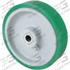 APPROVED VENDOR Caster Wheel: 8 in Wheel Dia., 3 in Wheel Wd, Polyurethane, 2,500 lb Load Rating (MPN 5VJ90). Key specifications — Brand: APPROVED VENDOR; Wheel/Tread Color: Green.