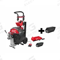 MILWAUKEE Drain Cleaning Machine and Battery: Cordless, MX FUEL, For 3 in to 6 in Pipe, Auto (MPN MXF500-1CP, MXFCP203). Key specifications — attr517452: (2) Batteries; attr517433: Cordless.