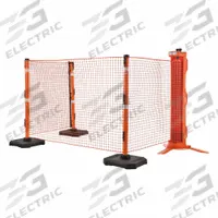 RapidRoll 2-Wheeled Portable Barrier System: Orange, 64 in Overall Ht, 64 in Overall Lg (MPN 70-7050). Key specifications — Brand: IDEAL WAREHOUSE INNOVATIONS, INC.; Color: Orange; Material Type: Rubber; Mesh Size: 1.25 in x 1.5 in; Material: Steel.