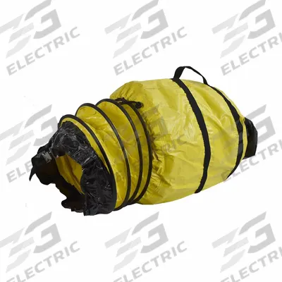 AMERIC Ventilation Duct: 8 in Dia, 25 ft Lg, For Use With VAF1500B, Yellow - Ducts for Confined Spaces