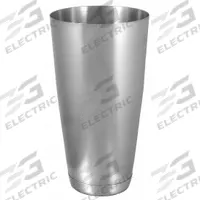 ITI Bar Shaker: 28 fl oz Capacity, 6 3/4 in Overall Ht, 1 Pieces, Stainless Steel, Silver (MPN IBS-V-B)