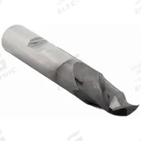 CLEVELAND Square End Mill: High Speed Steel, TiCN Coated, 2 Flute, 1/4" Mill Dia, 1/2" LOC (MPN C33810)