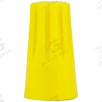 3M Twist-On Wire Connectors: Yellow, Wire Sizes 18 AWG – 12 AWG, 600 V, 5,000, PK (MPN H-33-KEG). Key specifications — Brand: 3M; Maximum Wire Combination: (7) 18 AWG; Manufacturer Part Number: H-33-KEG; Minimum Wire Combination: (4 or 5) 22 AWG.