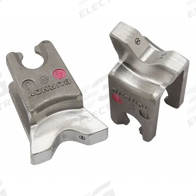 BURNDY Upper and Lower Crimping Die: 1/0 AWG Aluminum Lug, YA/YS, 1 Sizes - Burndy Replacement Crimping Dies