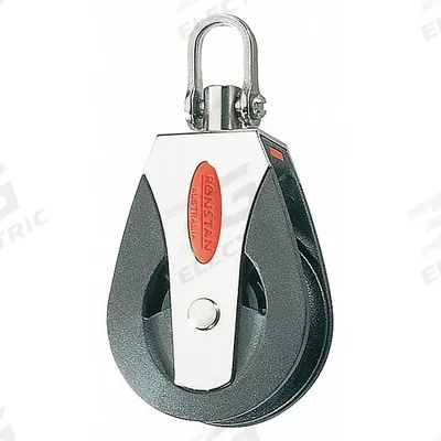 APPROVED VENDOR Pulley Block: Swivel, Pulling, 1,650 lb Working Load Limit, Fibrous Rope - Shackle-Attached Snatch Blocks