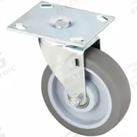 APPROVED VENDOR Plate Caster: Swivel, No Brake, Rubber, 4 in Wheel Dia., 1 1/2 in Wheel Wd, Swivel (MPN 33H905). Key specifications — attr1100274: APPROVED VENDOR; attr1100312: Gray; attr1176041: Swivel.