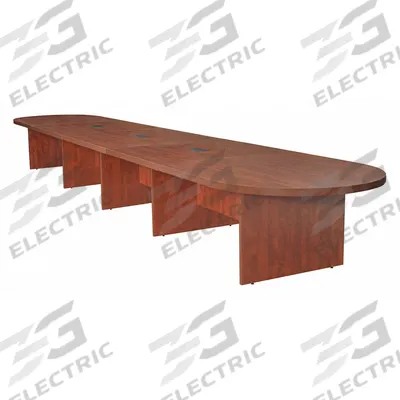 REGENCY Conference Table: Racetrack Oval, Laminate, Cherry, 240 in Overall Lg, 52 in Overall Wd - Oval Conference Tables