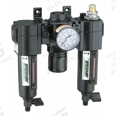 SPEEDAIRE Filter/Regulator/Lubricator: 3/8 in NPT, 51 cfm, 250 psi Max Op Pressure - Speedaire Filter, Regulator & Lubricators (FRLs)