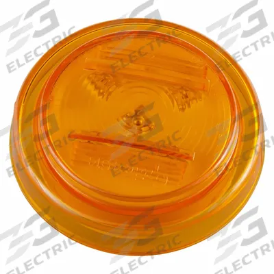 GROTE Clearance Marker Lamp: Clearance Light, LED, Round, Amber, Bracket/Grommet - Clearance Lights