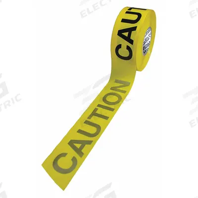 APPROVED VENDOR Barricade Tape: 1,000 ft Lg, 3 in Wd, Caution Legend, Polyethylene - General Caution Messaging Barrier Tape