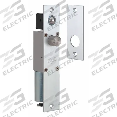 SDC Door Bolt: Mortise Bolt Lock, 8 in Ht, 1/8 in Wd - Door Bolts