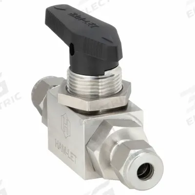 HAM-LET Manual Two-Way Ball Valve: 1/4 in, 316 Stainless Steel, Straight - Straight-Body Stainless Steel Ball Valves