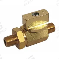 APPROVED VENDOR Manual Two-Way Ball Valve: 1/4 in, Brass, Straight, MNPT x MNPT, Full Port Ball Port (MPN G-BVRM-25M). Key specifications — Brand: APPROVED VENDOR; Handle: Tee.