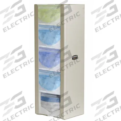 BOWMAN DISPENSERS Respiratory Equipment Dispenser: ABS Plastic, Beige, Dispenser - Disposable Mask Dispensers
