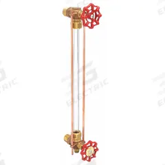 APOLLO Water Gauge: Bronze, 5/8 in Gauge Glass Dia, 12 in Gauge Glass Lg, 350°F Max. Media Temp, NPT (MPN 2015000). Key specifications — Valve Type: Ball Check; Brand: APOLLO; Stem Packing Material: TFE; Gasket Material: EPDM.
