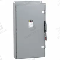 SQUARE D Safety Switch: Non-Fusible, 600 A, Three Phase, 600V AC, Galvanized Steel, Indoor/Outdoor (MPN HU366AWK). Key specifications — attr867131: SQUARE D.