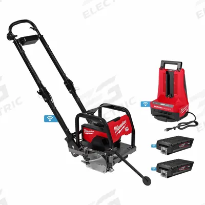 MILWAUKEE Green Concrete Saw Kit: 6 in Blade Dia, For Cutting Green Concrete, Cordless - Milwaukee Walk-Behind Concrete Saws