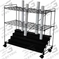 APPROVED VENDOR Roll File: 60 Compartments, For 2 1/2 in Tube Dia, 34 in Overall Wd, Mobile, Wire (MPN 5CRX1)