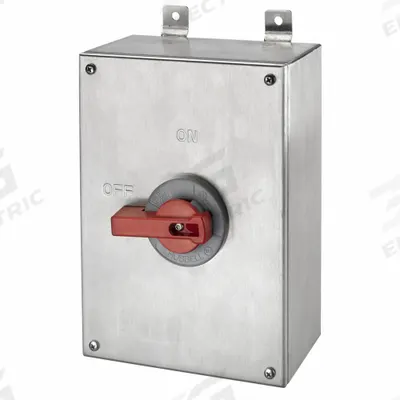 HUBBELL Enclosed Disconnect Switch: Non-Fusible, 100 A, Three Phase, 600V AC - Non-Fusible Disconnect Switches