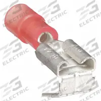 GRAINGER Wire Disconnect: Red, Nylon, Partial Coverage, 0.25 in x 0.032 in Tab, Butted Barrel & Seam (MPN 31A502). Key specifications — attr1307662: Socket/Tab; attr1307676: GRAINGER.