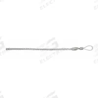 HUBBELL WIRING DEVICE-KELLEMS Pulling Grip: 0.63 in to 0.74 in, 2,800 lb Breaking Strength, Flex Eye (MPN 033-03-011). Key specifications — Cable Dia. Range: 0.63 in to 0.74 in; Material: Galvanized Steel; Eye Style: Flexible; Brand: HUBBELL WIRING DEVICE-KELLEMS.