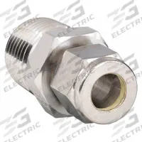PARKER Compression Fitting Adapter: 3/8 in OD x 1/2 in Pipe Fitting Size, Compression x MNPT (MPN 6MTC8N-316). Key specifications — Compatible Fitting Brands: Parker A-LOK; Brand: PARKER.