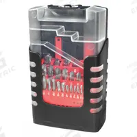 APPROVED VENDOR Screw Machine Drill Bit Set: 24 Pc, 1 mm to 12.5 mm by 0.5 mm, 135° 4-Facet Point (MPN 460-000024B). Key specifications — attr1238841: Box.