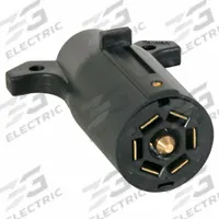 BUYERS PRODUCTS Trailer Connector: 7-Way Blade, 7-Way Blade, Nylon Plastic (MPN TC2007P)