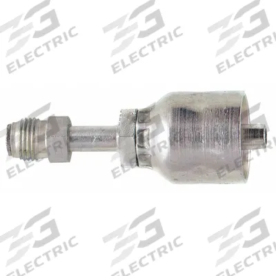 PARKER Hydraulic Crimp Fitting: Steel x Steel, Straight, -4 For Hose Dash Size - Parker Crimp Hydraulic Hose Fittings with Inverted Flare Connection