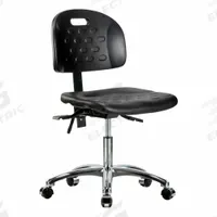 Ergonomic Chair: Polyurethane, Armless, Ht Range 17 3/4 in to 23 in, 18 in Seat Wd, 17 in Seat Dp (MPN BR-HPDHCH-CR-T0-A0-CC-BLK). Key specifications — Foot Support: No; Back Tilt Backward: 13.5°; Back Tilt Forward: 10.5°; Base Material: Aluminum; Brand: APPROVED VENDOR; Product Type: Ergonomic Chair; ESD-Safe: Not ESD Safe.
