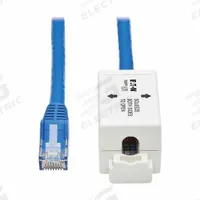EATON TRIPP LITE Ethernet Cable: Unshielded, Cat 6A, 1.5 ft Overall Lg, PVC, Round, 1, Blue, Riser (MPN N237A-F18N-WHSH). Key specifications — End 1 Connection Type: RJ45; End 2 Connection Type: RJ45; Fire Rating: Riser; Jacket Material: PVC; NEC Article and Type: LP5; Standards: Trade Agreements Act (TAA); End 1 Connector Orientation: Straight; End 2 Connector Orientation: Straight.
