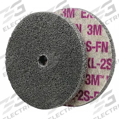 SCOTCH-BRITE Unitized Wheel: 8 in Dia x 1 in W, 3/4 in Arbor Hole, Silicon Carbide, Fine - Final Finishing Wheels for Stainless Steel & Nickel Alloys