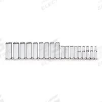 PROTO Socket Set: 3/8 in Drive, 18 Piece, 6-Point, Metric, 6 mm to 23 mm (MPN J52203). Key specifications — attr1224269: 3/8 in; attr1204685: Tether Ready; attr1204650: 6 mm to 23 mm; attr1204673: Socket Bits Not Included; attr1204688: PROTO; attr1206170: Deep Sockets.