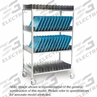 LAKESIDE Tray Drying Rack: 4 Shelves, 80 Slots, 23 1/4 in Dp, 73 1/2 in Ht, 60 3/4 in Wd - Furnishings, Appliances and Hospitality