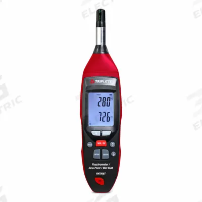 TRIPLETT Digital Psychrometer: Onboard, Ambient Temp/Dew Point/Humidity/Wet Bulb - Standard Temperature & Humidity Meters