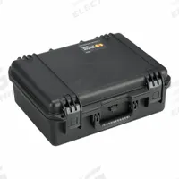 PELICAN Protective Case: 13 in x 18 in x 6 3/4 in Inside, No Foam, Black, Stationary, 6 lb Wt (MPN IM2400). Key specifications — Closure Type: Padlock Hasp; Material: Plastic; Brand: PELICAN; Includes Foam Insert: Foam Insert Not Included.