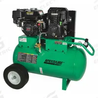 SPEEDAIRE Portable Gas Air Compressor: 1 Stage, 6.5 hp Engine, Honda, 13.9 cfm @ 90 psi, Horizontal (MPN AC1-PH65-30G). Key specifications — attr50858: Honda; attr50864: Recoil; attr50844: SPEEDAIRE.