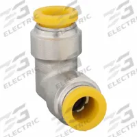 PARKER Push-Fit Elbow Fitting: 8 mm OD x 8 mm OD Size, Push-to-Connect x Push-to-Connect, Brass (MPN 165PLP-8M). Key specifications — Brand: PARKER.