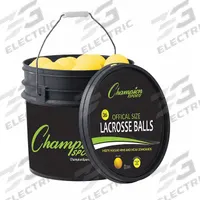 CHAMPION SPORTS Lacrosse Ball Set: Yellow, NCAA/NFHS/NOCSAE/SEI, Indoor/Outdoor (MPN LBYN36). Key specifications — attr998648: Yellow; attr998655: Lacrosse Ball Set; attr998657: NFHS; attr998660: CHAMPION SPORTS.