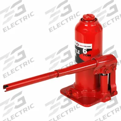 AMERICAN FORGE & FOUNDRY Bottle Jack: Steel, Mechanical, 6 ton Load Capacity - High-Clearance Bottle Jacks