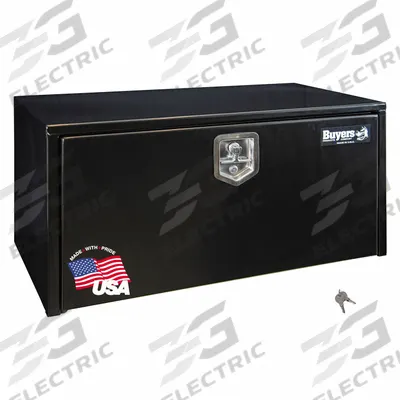 BUYERS PRODUCTS Underbody: Underbody Truck Box, Single Drop-Down Door Door, 15 in Overall Dp - Single Drop-Down Door Boxes